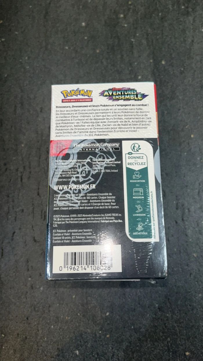 [NEUF] Jcc Pokémon Écarlate & Violet Aventures Ensemble (18 boosters) Demi display ev9 - photo numéro 3