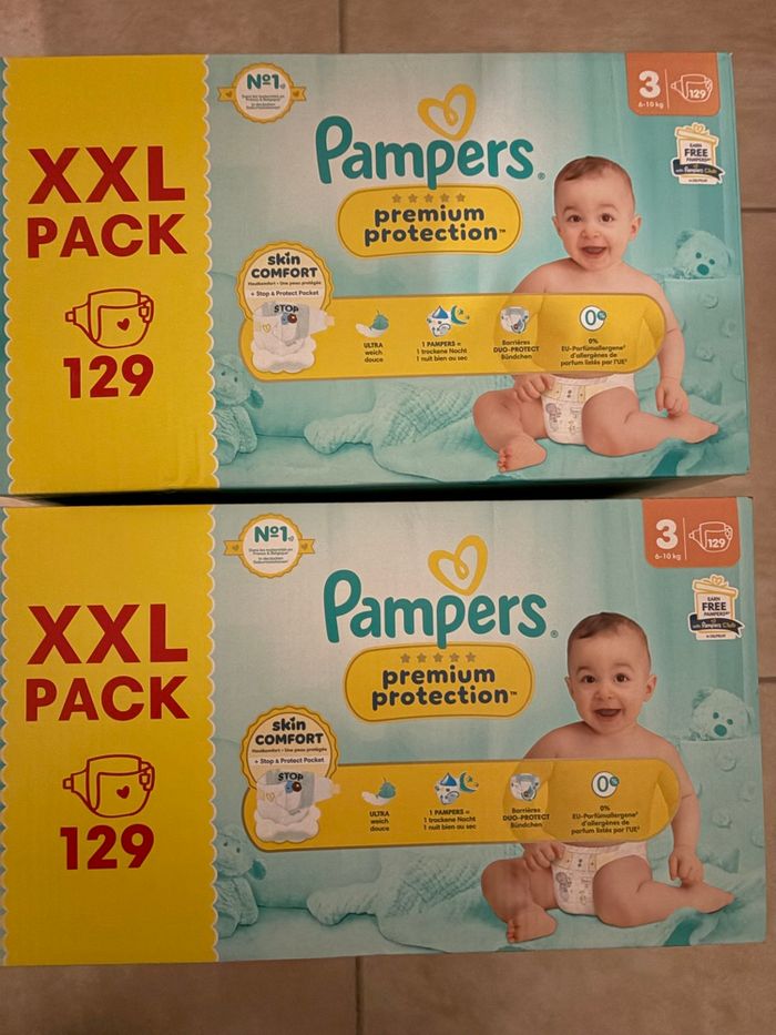 Couches Pampers Premium Protection Taille 3 Neuf