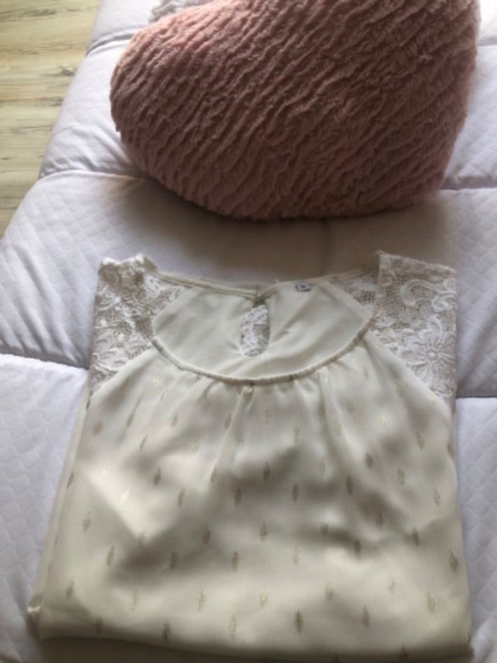 Chemise manches dentelle