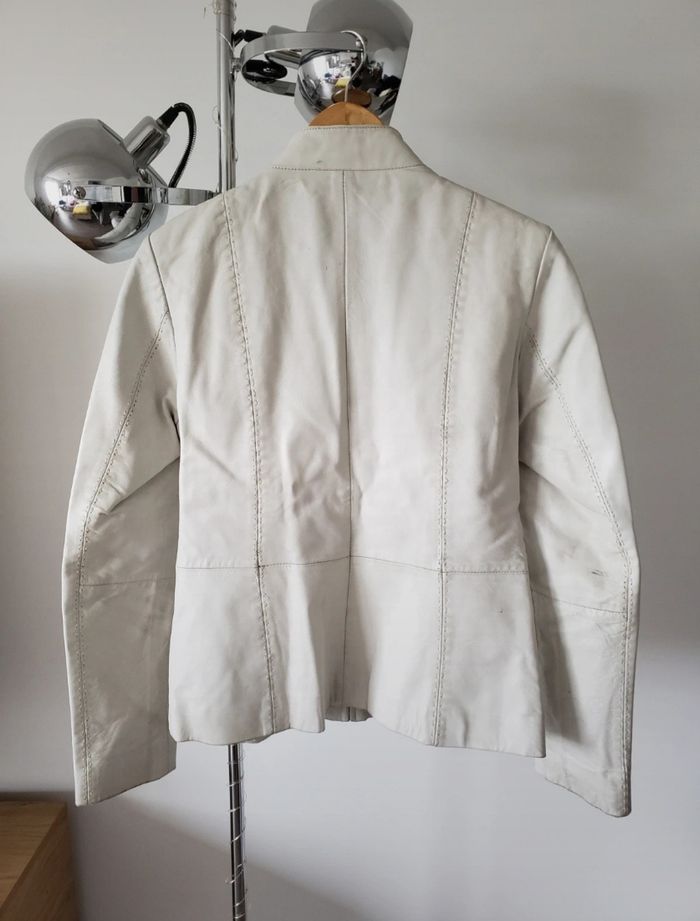 Veste en cuir blanc - photo numéro 2