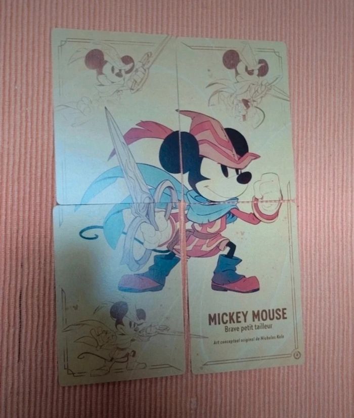 Carte puzzle mickey minnie lorcana chap1 et chap2 - photo numéro 3