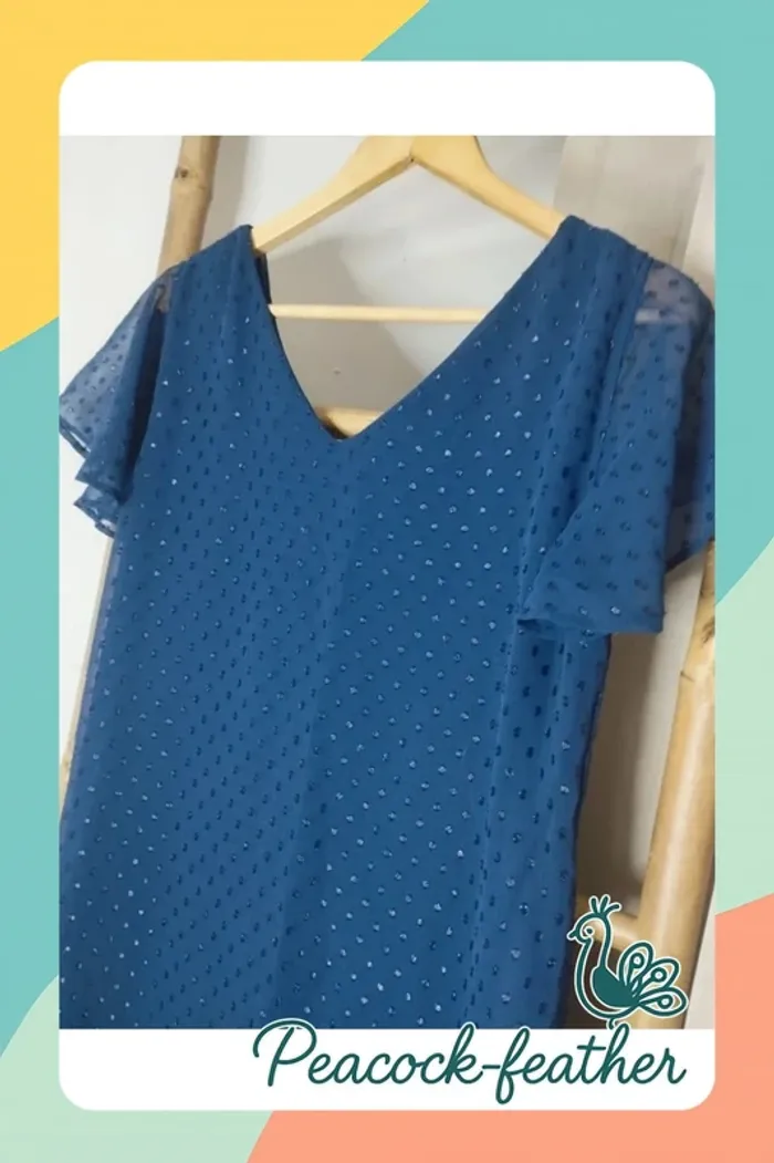 Robe bleue Kiabi 40 - photo numéro 9