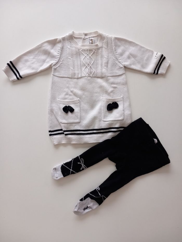 Robe pull et collants