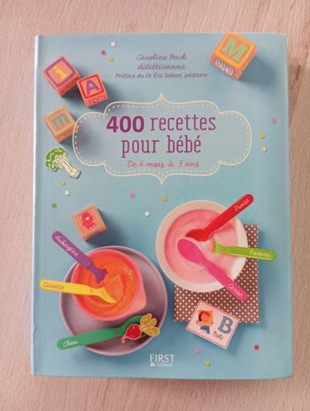 Livre cuisine bébé