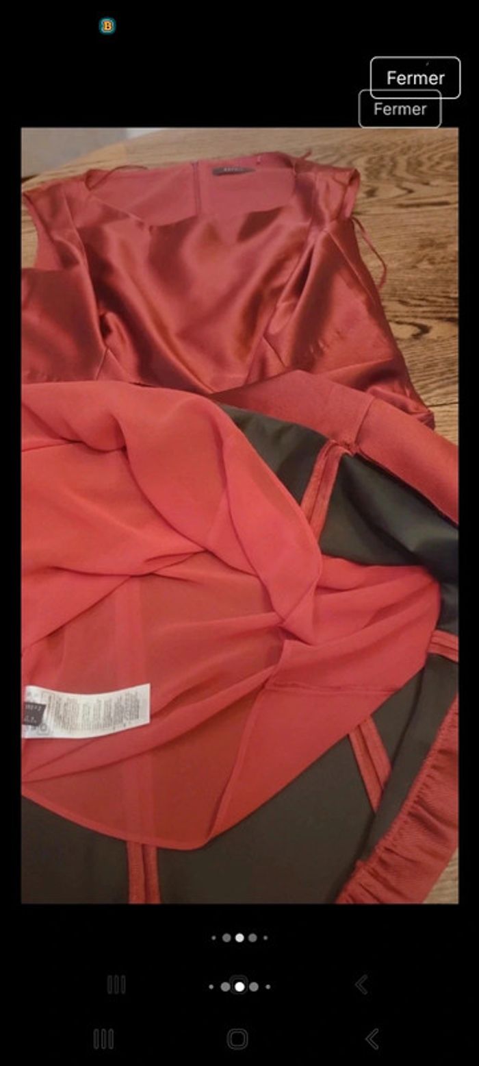 Magnifique Robe rouge bordeaux Esprit fr 44 - photo numéro 9