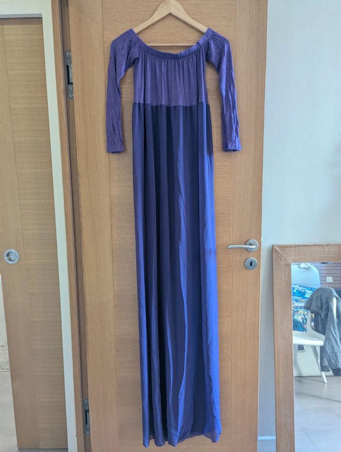 Robe violette grossesse