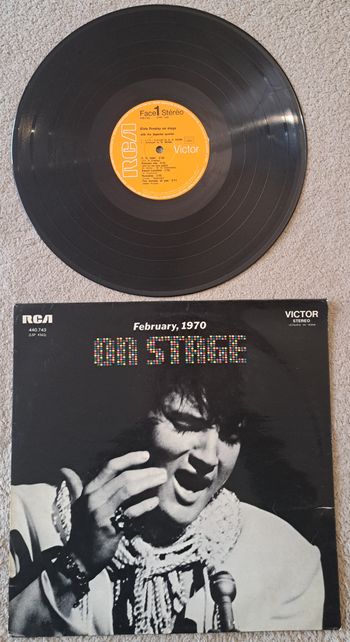 💿 Vinyle 33 tours 33T Elvis Presley On Stage February 1970