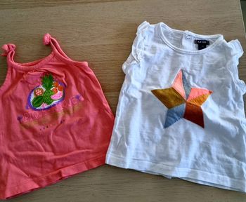Débardeur et t-shirt 3 mois