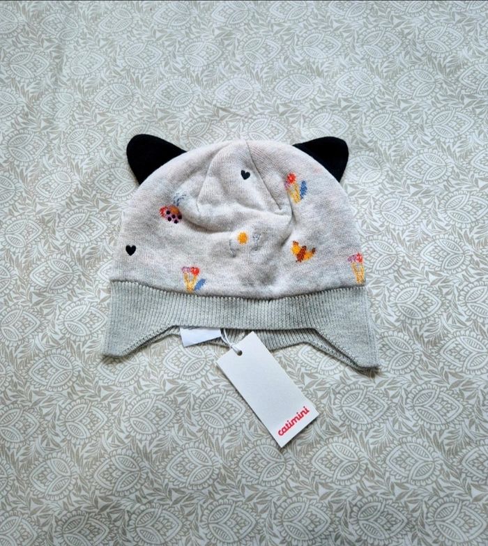 Bonnet gris à oreilles de chat Catimini T 46