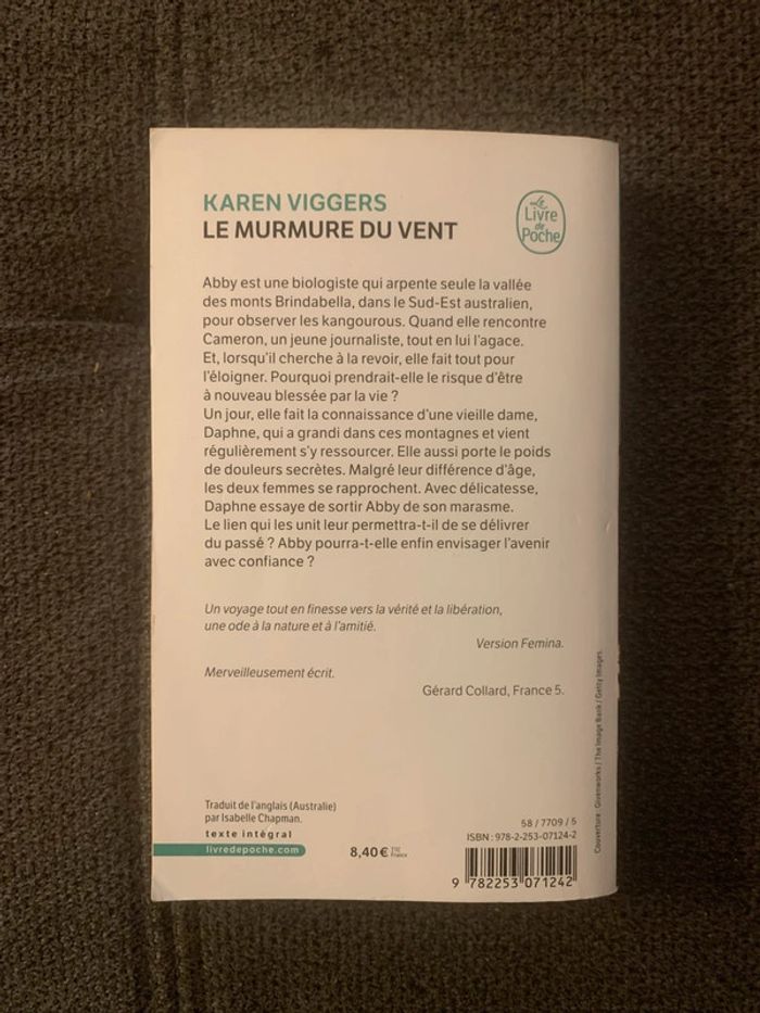 Livre le murmure du vent  Karen Viggers - photo numéro 2
