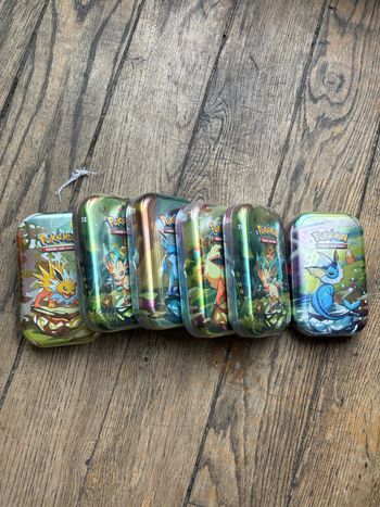 Lots de 6 mini tin évolution prismatique