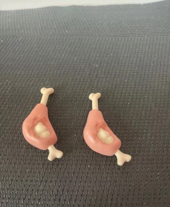 Playmobil lot 2 jambons gigots pour animaux félins vautours Wiltopia très bon état