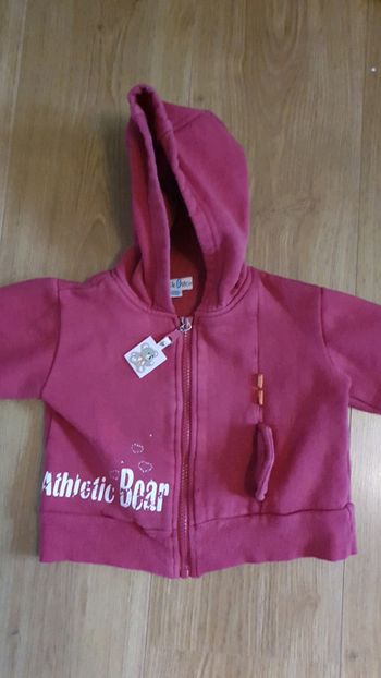 sweat pick ouik 12 mois fushia