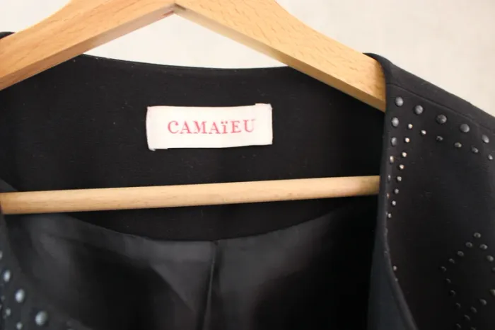 🧥 veste noire, manche 3/4, camaieu 📌 - photo numéro 6