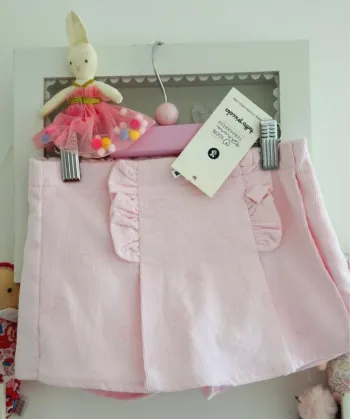 Jupe /short velour pois neuf
