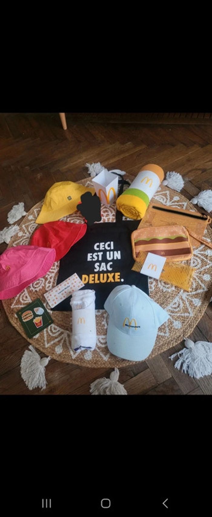Serviette Pochette sac bob mcdonald's