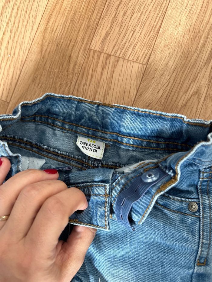 Pantalon jean 12 mois - photo numéro 3