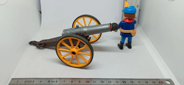 Homme soldat nordiste avec canon playmobil - photo numéro 4