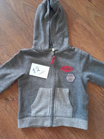 Veste zippée 12 mois