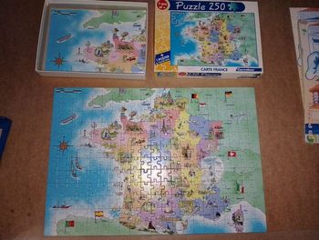 Puzzle 250 pièces carte de France + 1 poster