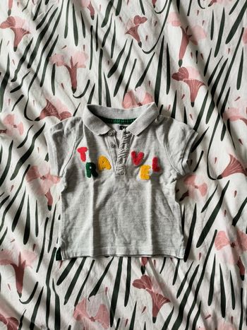 Polo manches courtes gris