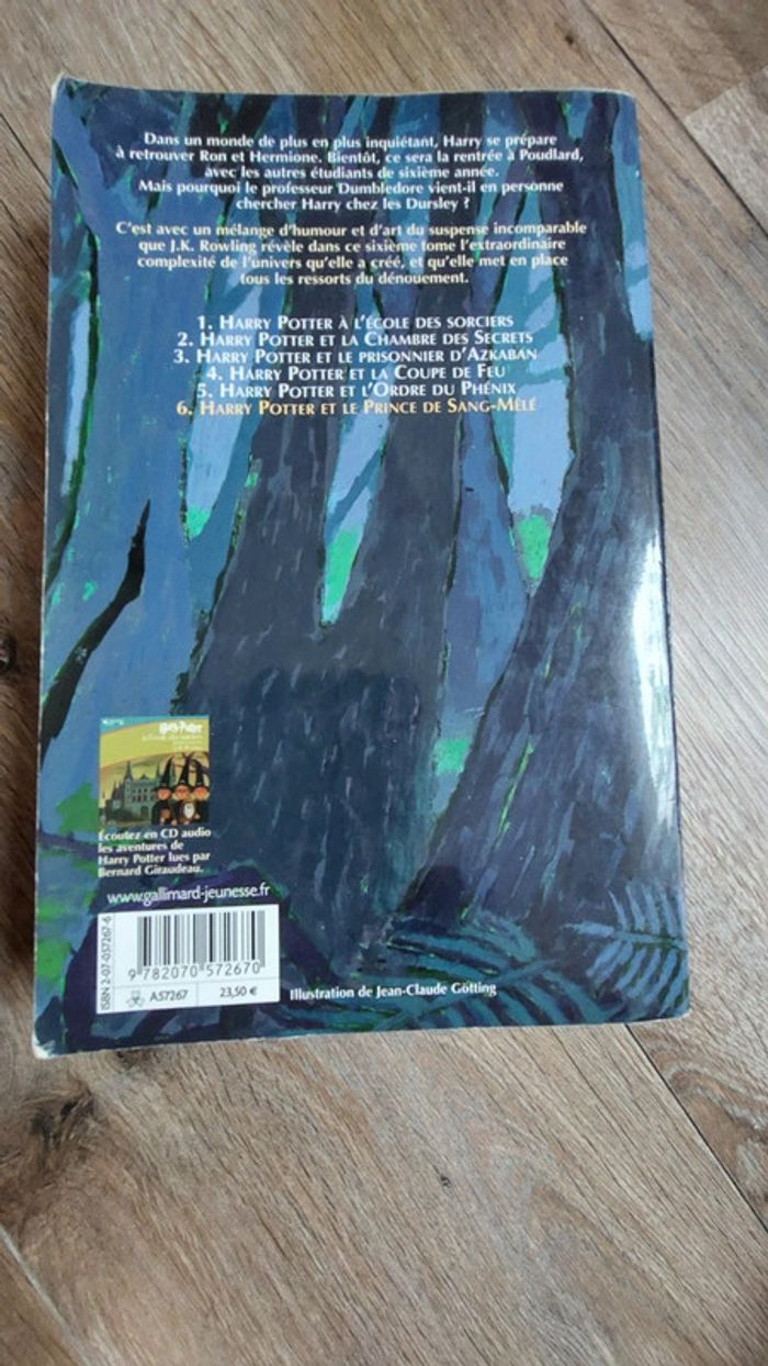 Livre Harry Potter et le prince de sang-mélé : Achat occasion | Autres  livres Plastique Bon état, image size:700x1244