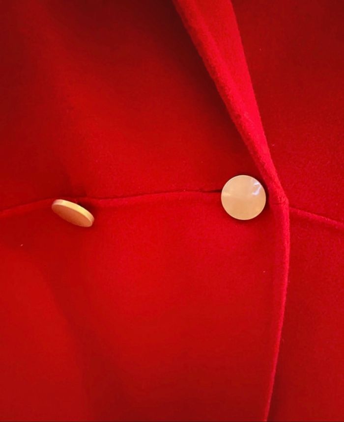 Manteaux 100% laine rouge - photo numéro 7