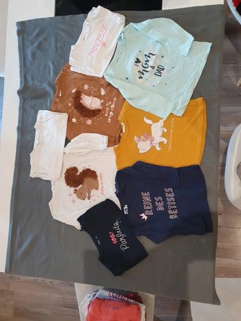 Lot de 8 tee-shirt manches longues