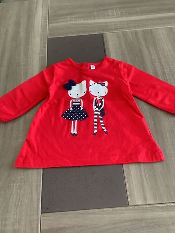 T-shirt manche longue coton taille 6 mois