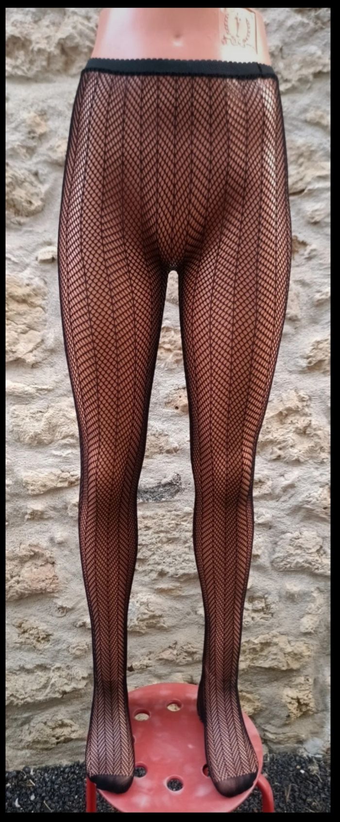 Collant résille motif fantaisie - photo numéro 2