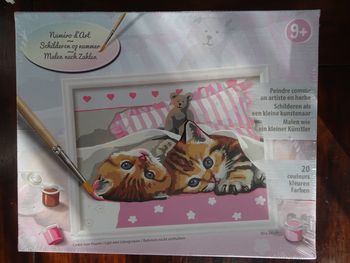 Peinture numéro d’art chatons NEUVE dès 9 ans