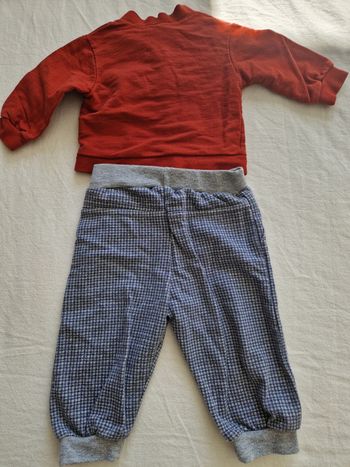 Ensemble pull zippé et pantalon jogging - 6 mois 