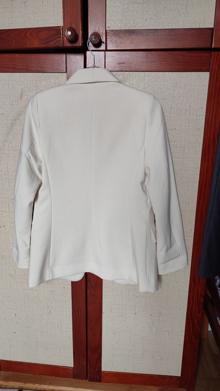 Veste blazer écru taille 34 - photo numéro 9