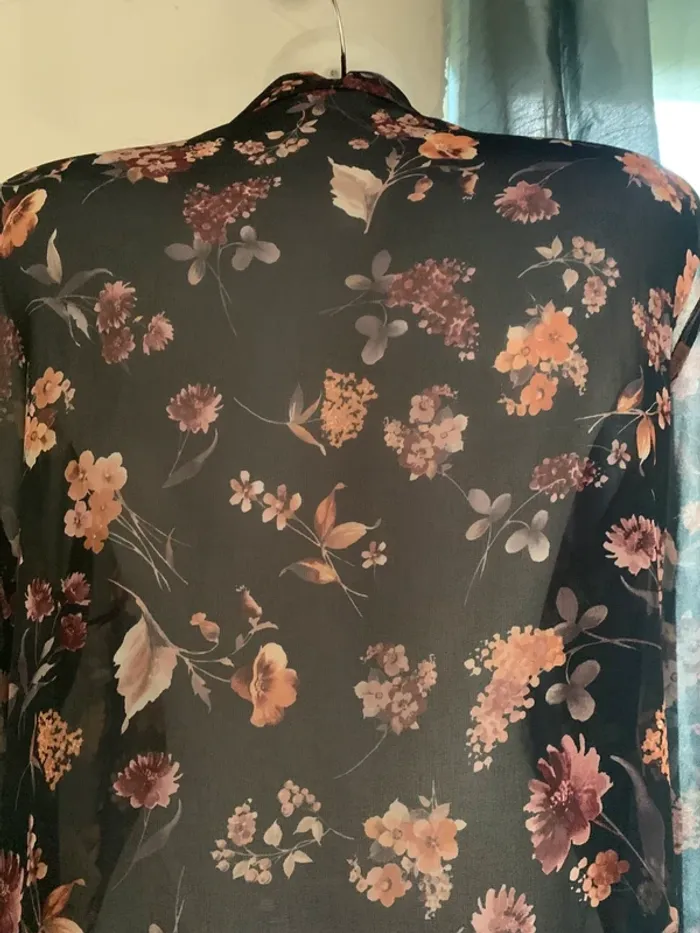 Tunique Gemo transparente fleuri taille44 - photo numéro 7