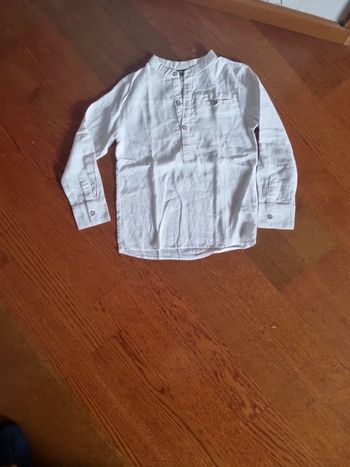 Chemise blanche lin vertbaudet