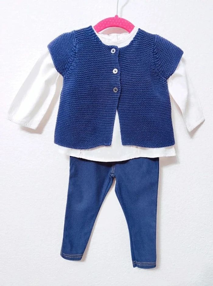 Ensemble bébé fille 3 pièces taille 12 mois 👑 - photo numéro 2