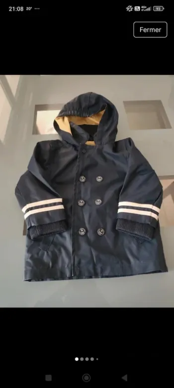 Imperméable 18 mois
