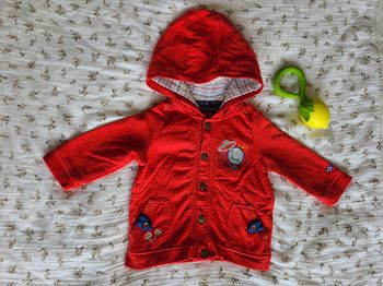 Veste gilet sweat Sergent Major rouge