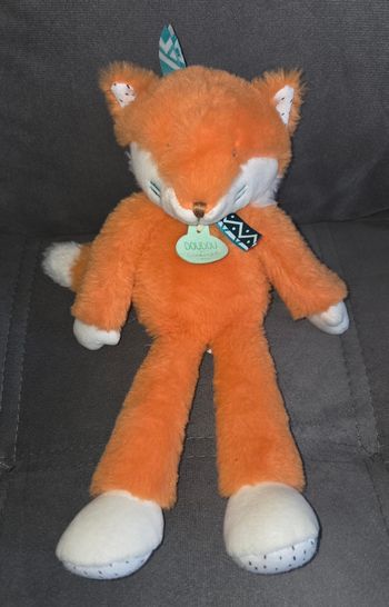 Doudou et compagnie peluche Renard Tiwipi roux et blanc - 30 cm 