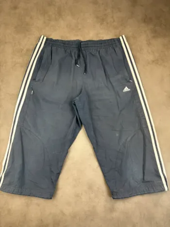 Pantalon Pantacourts Bermudas Adidas Vintage 00’s Bleu Marine Noir Taille M