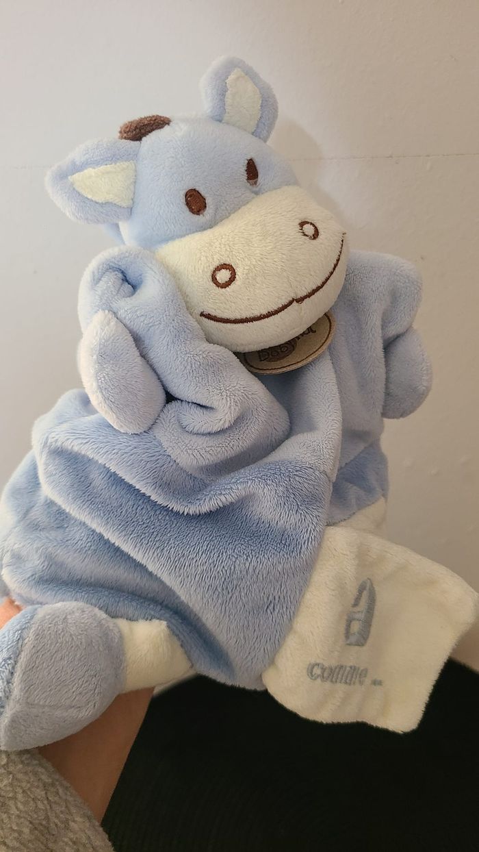 Doudou Ane Bleu Marionnette Babynat