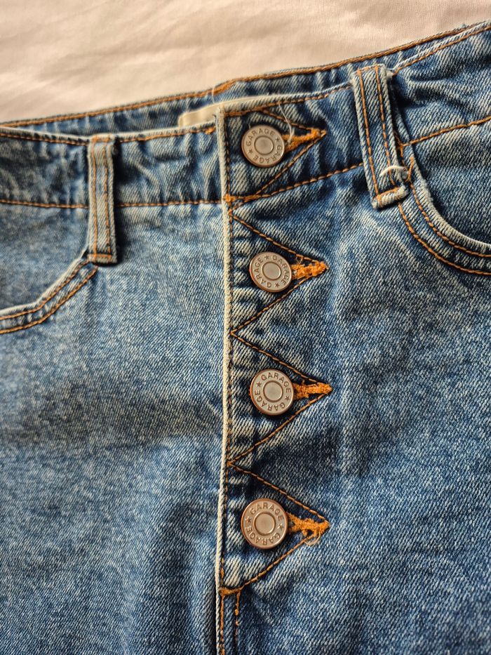 Jupe jean boutons XS Garage - photo numéro 4