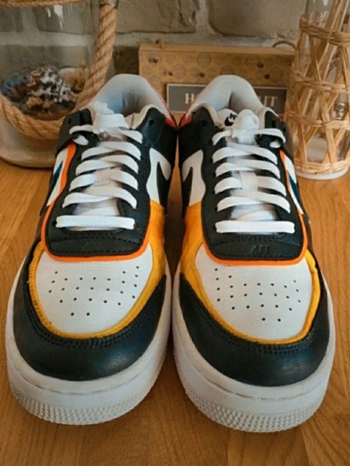 Baskets Sneakers Nike Air force 1 low shadow white black multi - photo numéro 10