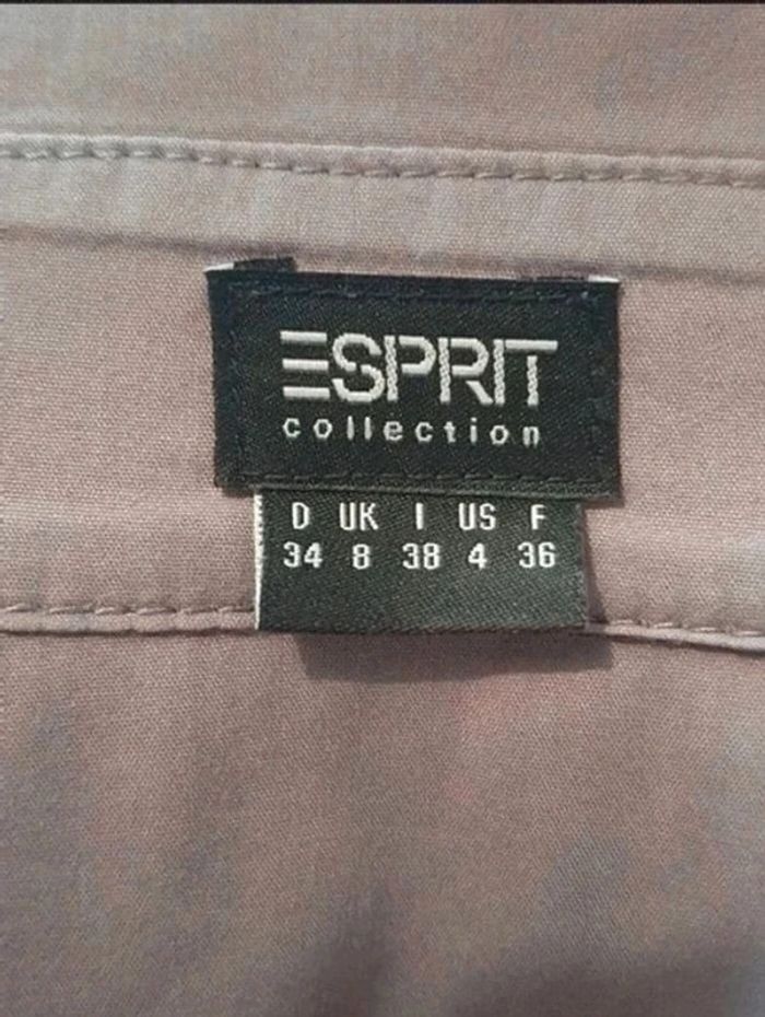 Chemise manches longues grise Esprit collection taille 36 - photo numéro 12