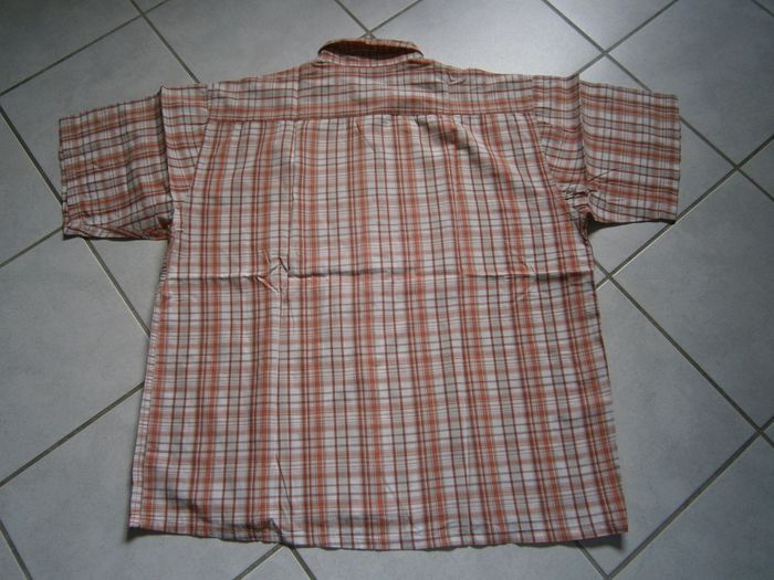 Chemisette à carreaux orange Taille 2XL - photo numéro 5