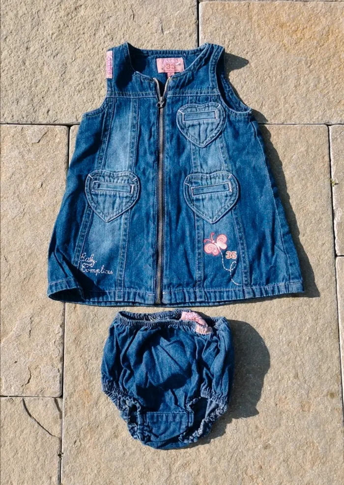 Robe en jeans complices 6 mois avec culotte