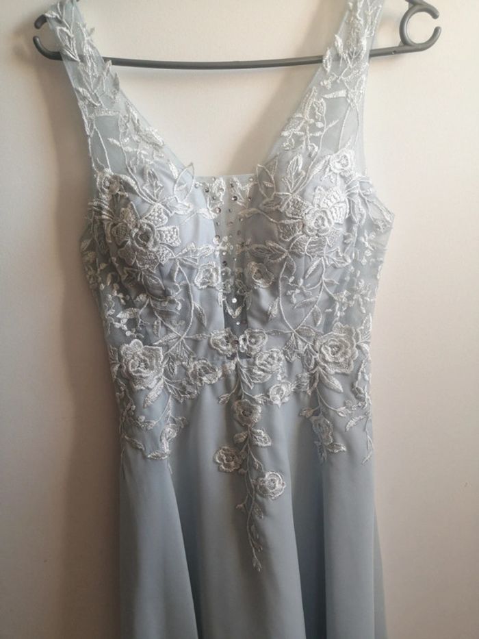 Robe demoiselle d'honneur témoins Jj's house bleue - photo numéro 2