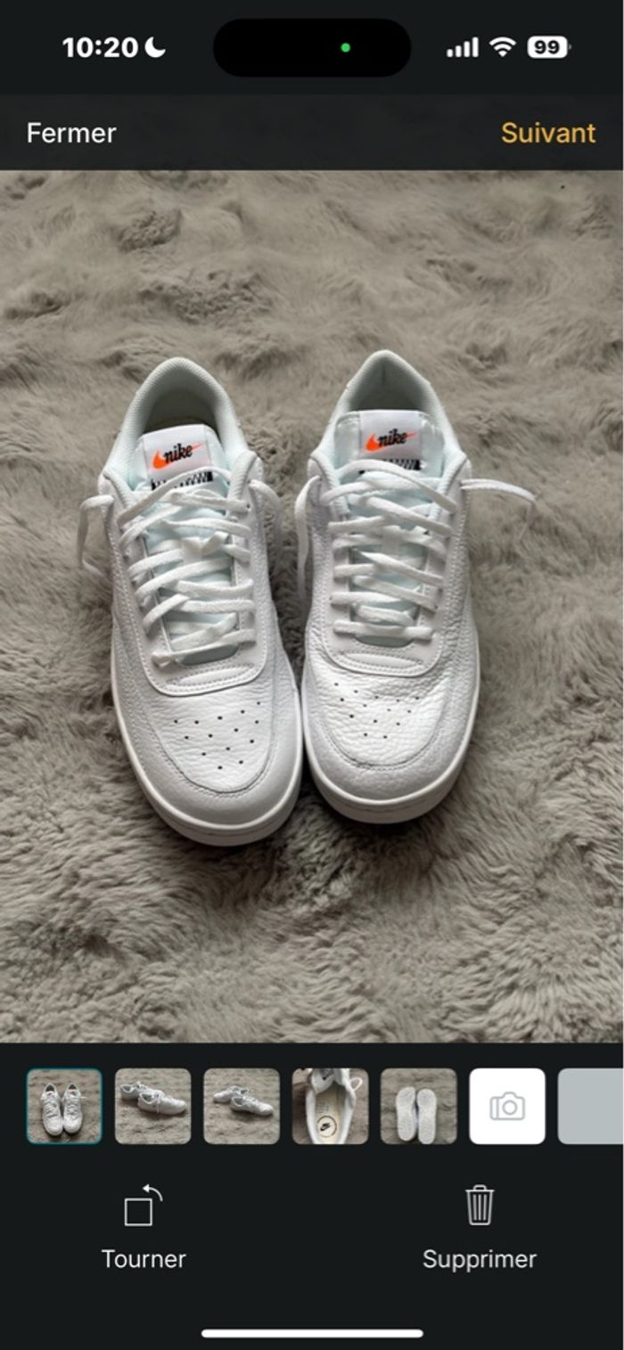 baskets nike blanches