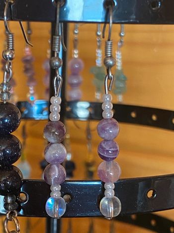 Boucles d’oreilles Amethyste