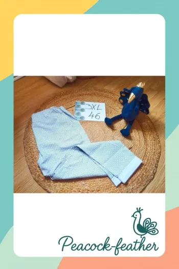 Pantalon blanc imprimé neuf 46